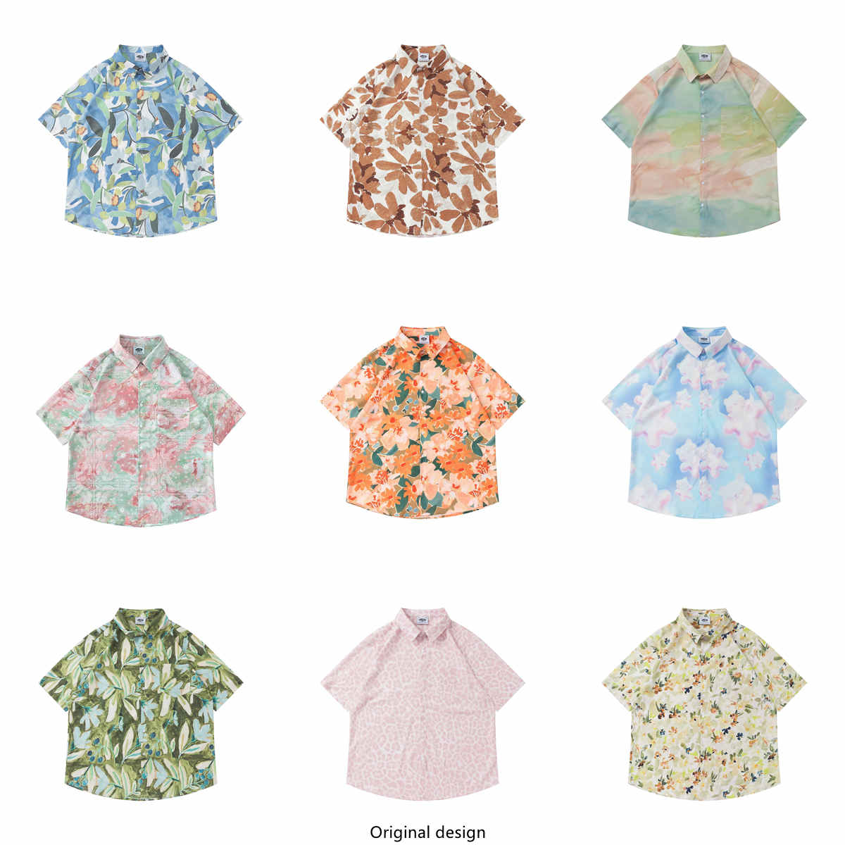 Vintage Hawaiian Floral Shirt - Camisa Masculina Vintage com Estampa Floral,