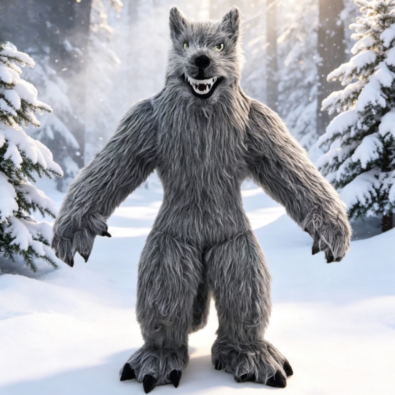 Suits - Fantasia de Mascote Lobo Cinza Inflável