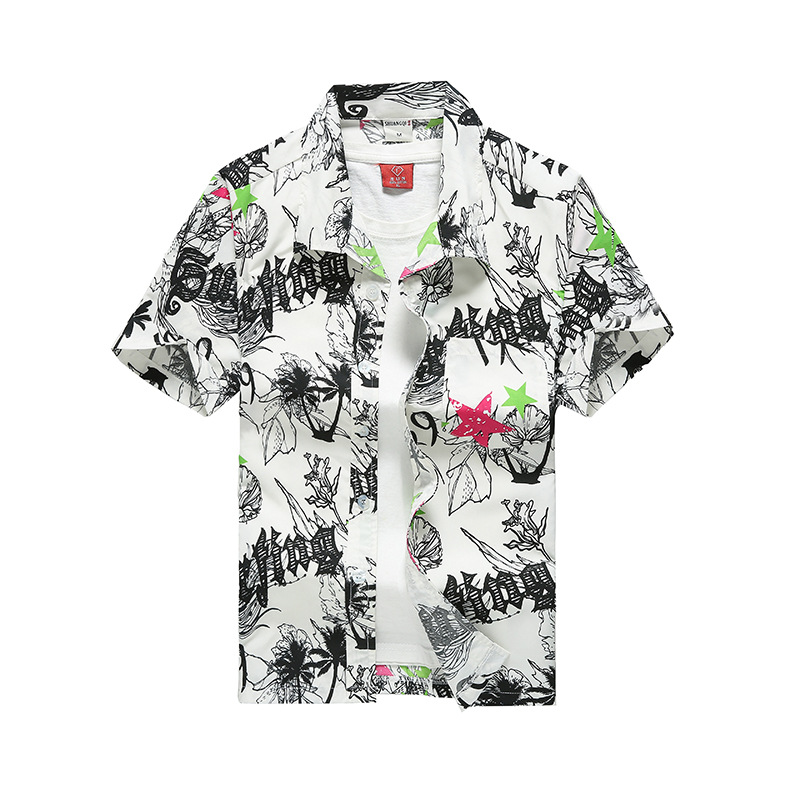 Verão masculino havaiano casua - Vintage Hawaiian Floral Shirt avaliação e preço