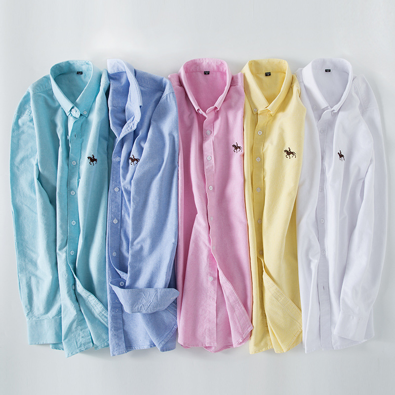 6xl 100% algodão oxford camisa - Oxford Cotton Casual Shirt Business avaliação e preço