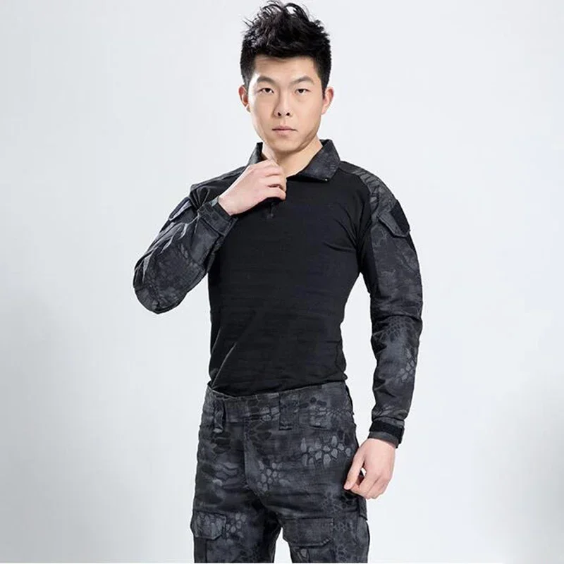 Camisa militar de combate do e - Tactical Military Shirt Cargo avaliação e preço