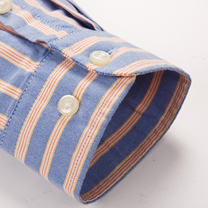 Novas Camisas de Manga Longa 1 - Oxford Cotton Casual Shirt Business avaliação e preço