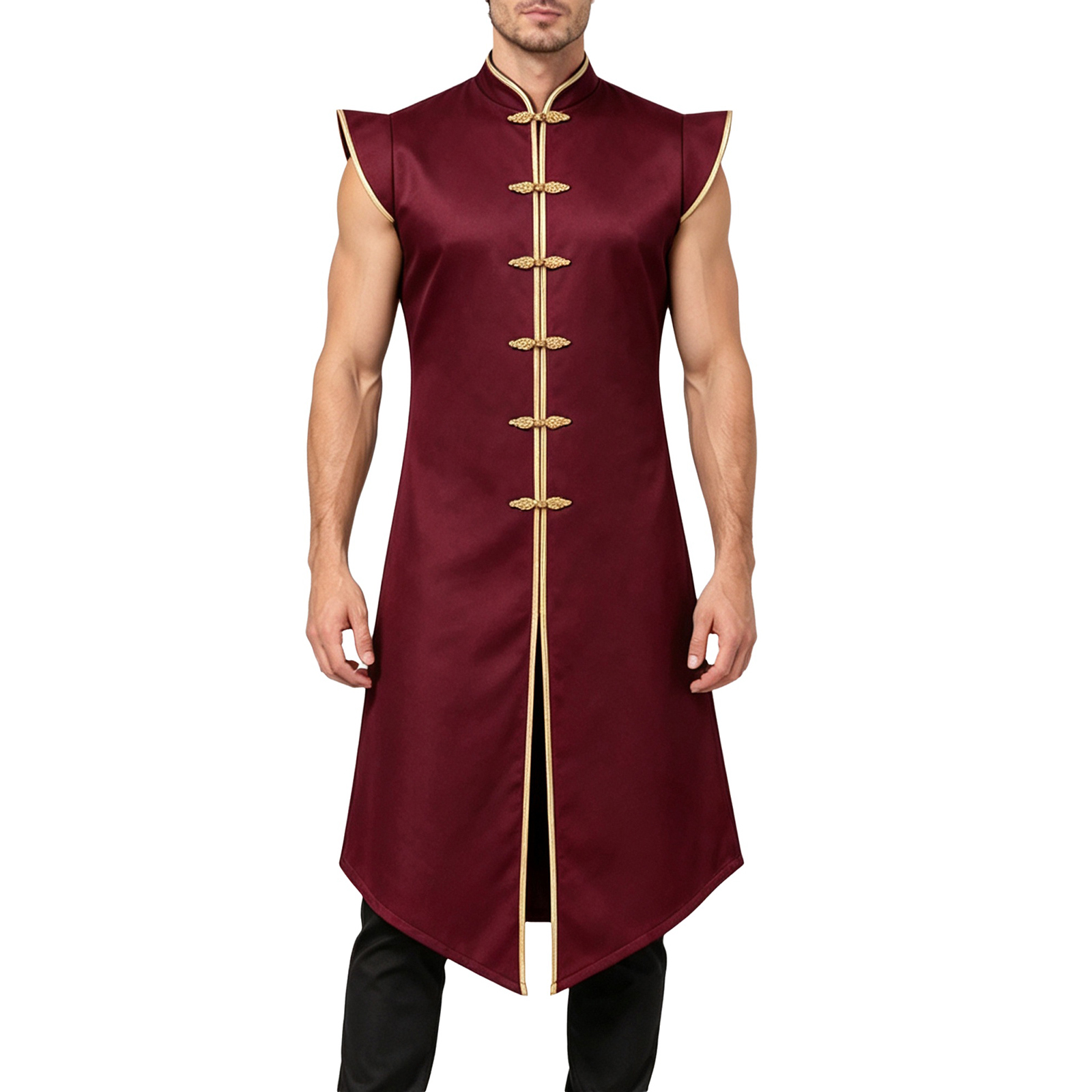 Colete longo medieval masculin - Jackets avaliação e preço