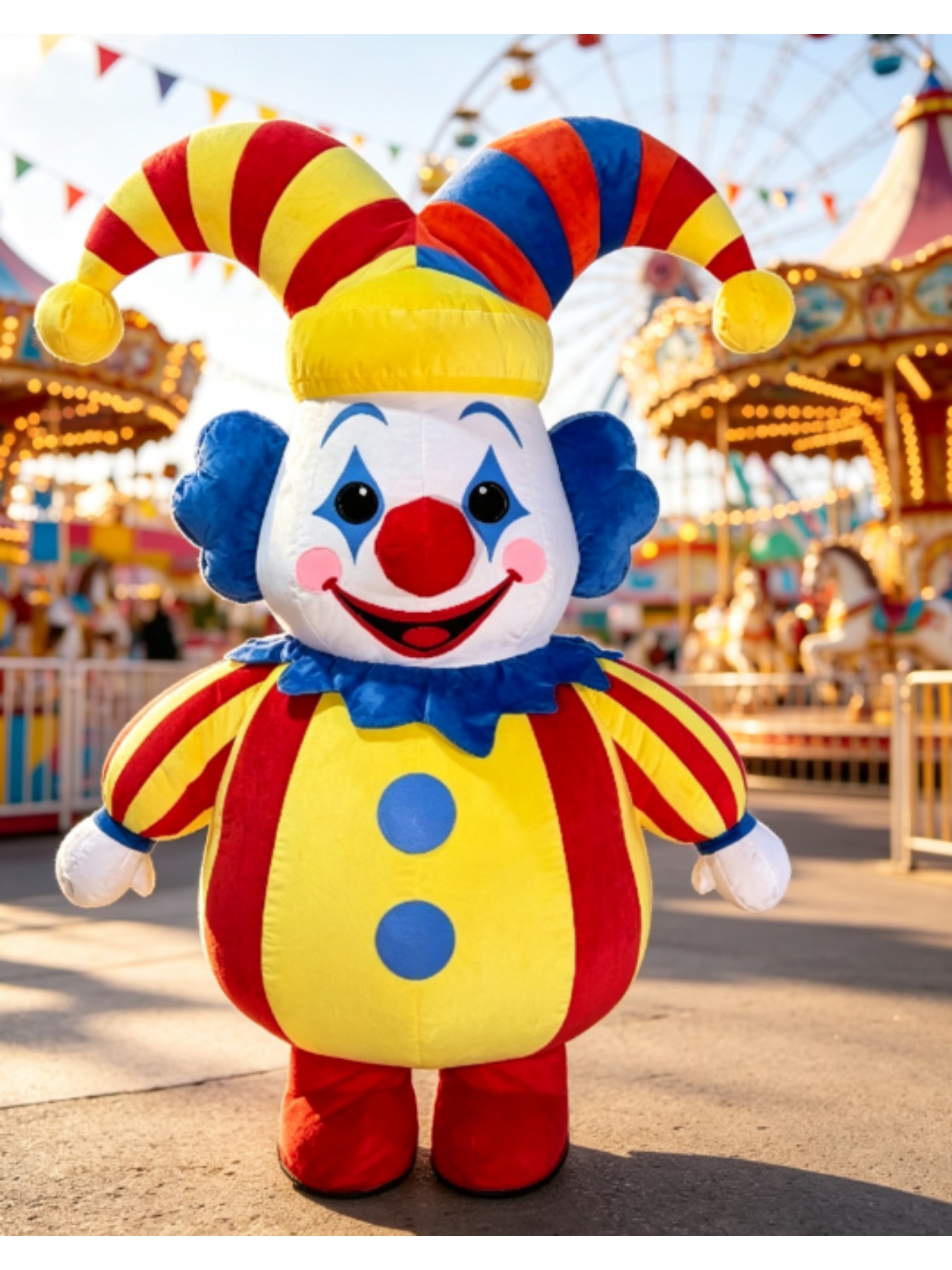 Fantasia de Mascote de Palhaço - Suits avaliação e preço