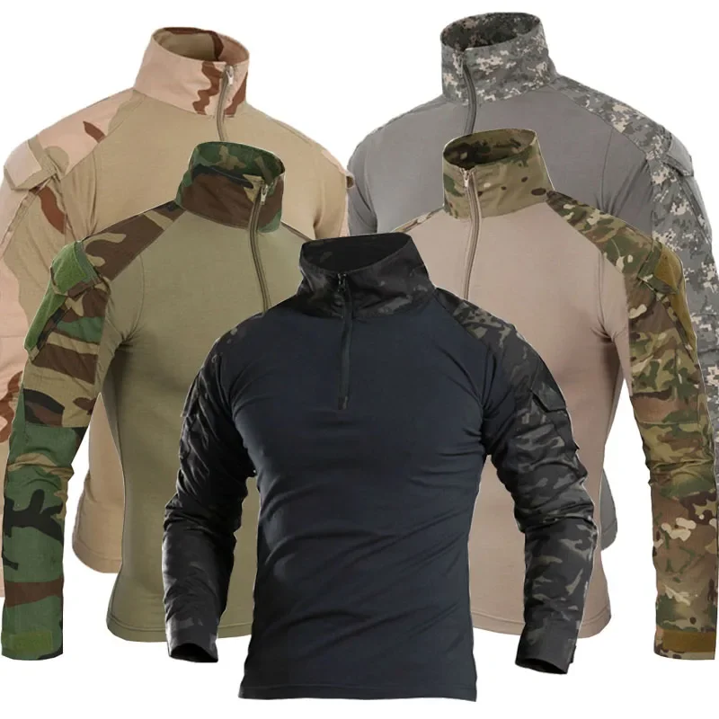 Camisas de combate camo carga  - Tactical Military Shirt Cargo avaliação e preço
