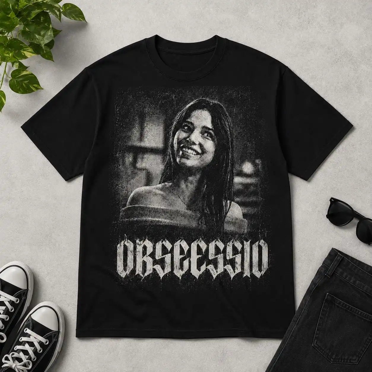 Camiseta Vintage Obsession Aci - Acid Wash Vintage Graphic T Shirt avaliação e preço