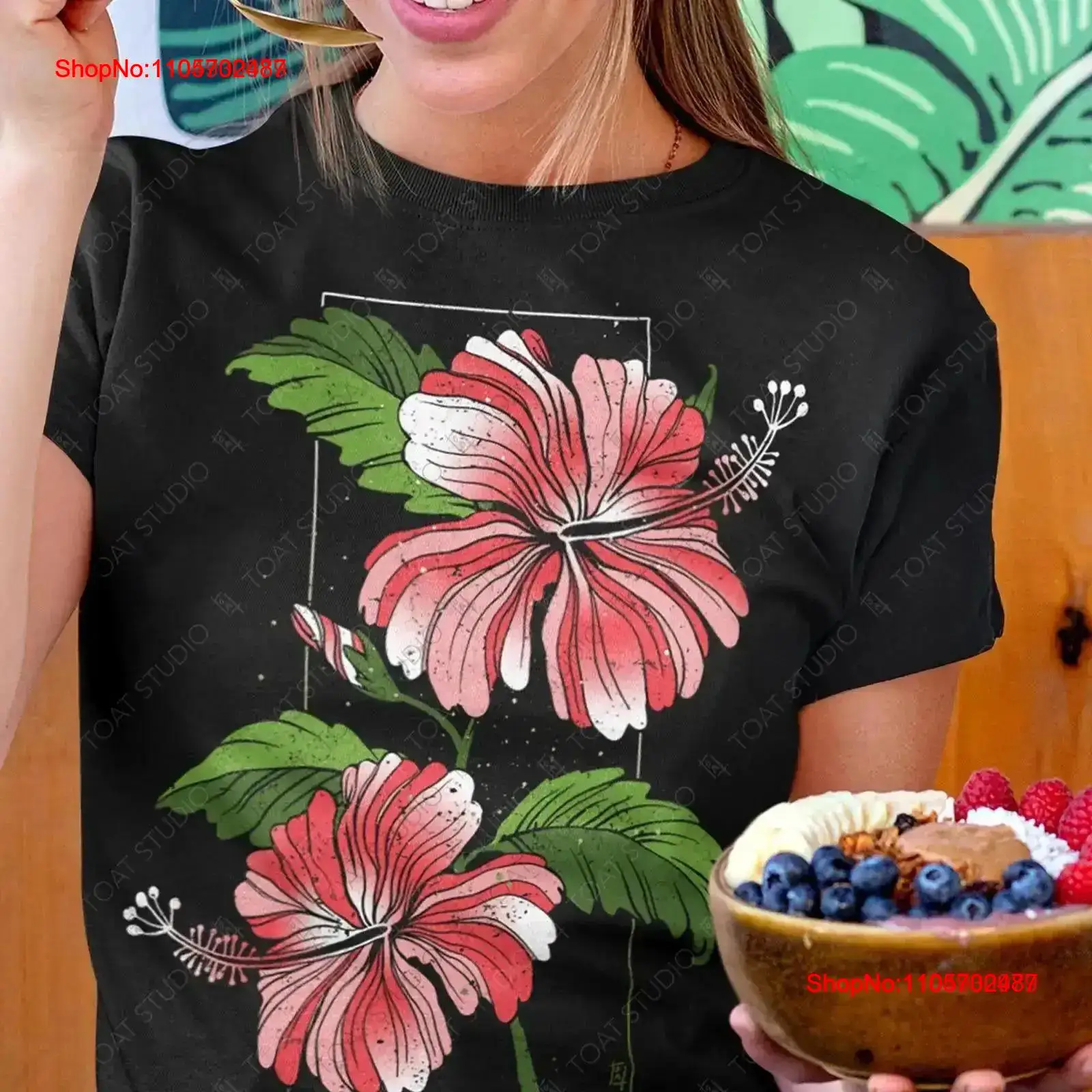 Camiseta com estampa de flor d - Vintage Hawaiian Floral Shirt avaliação e preço