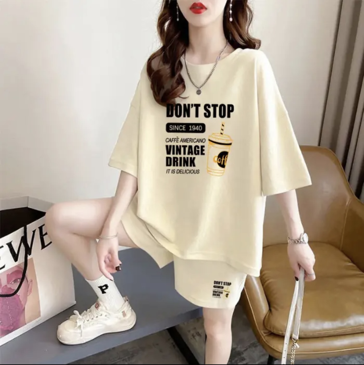 Conjunto de shorts de verão fe - T-Shirts avaliação e preço